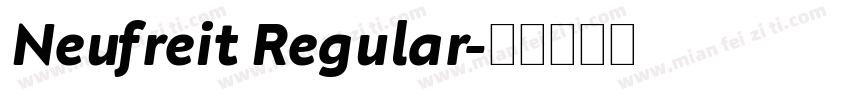 Neufreit Regular字体转换